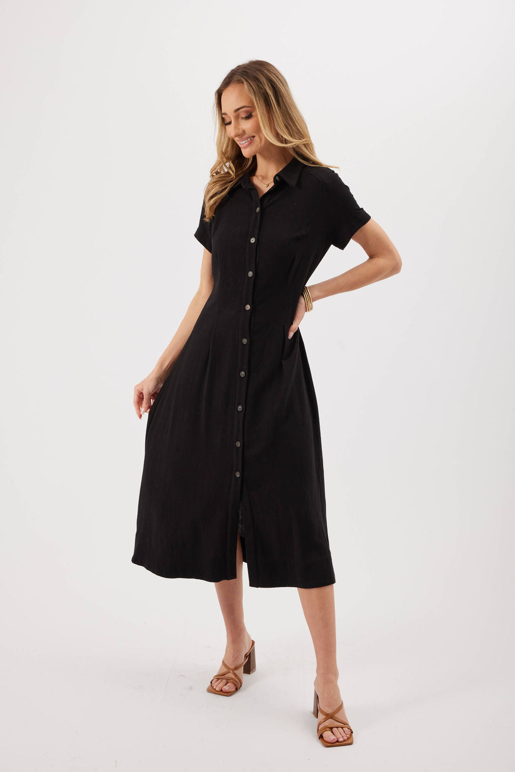 nikki midi dress Nikki Midi Dress M / Black
