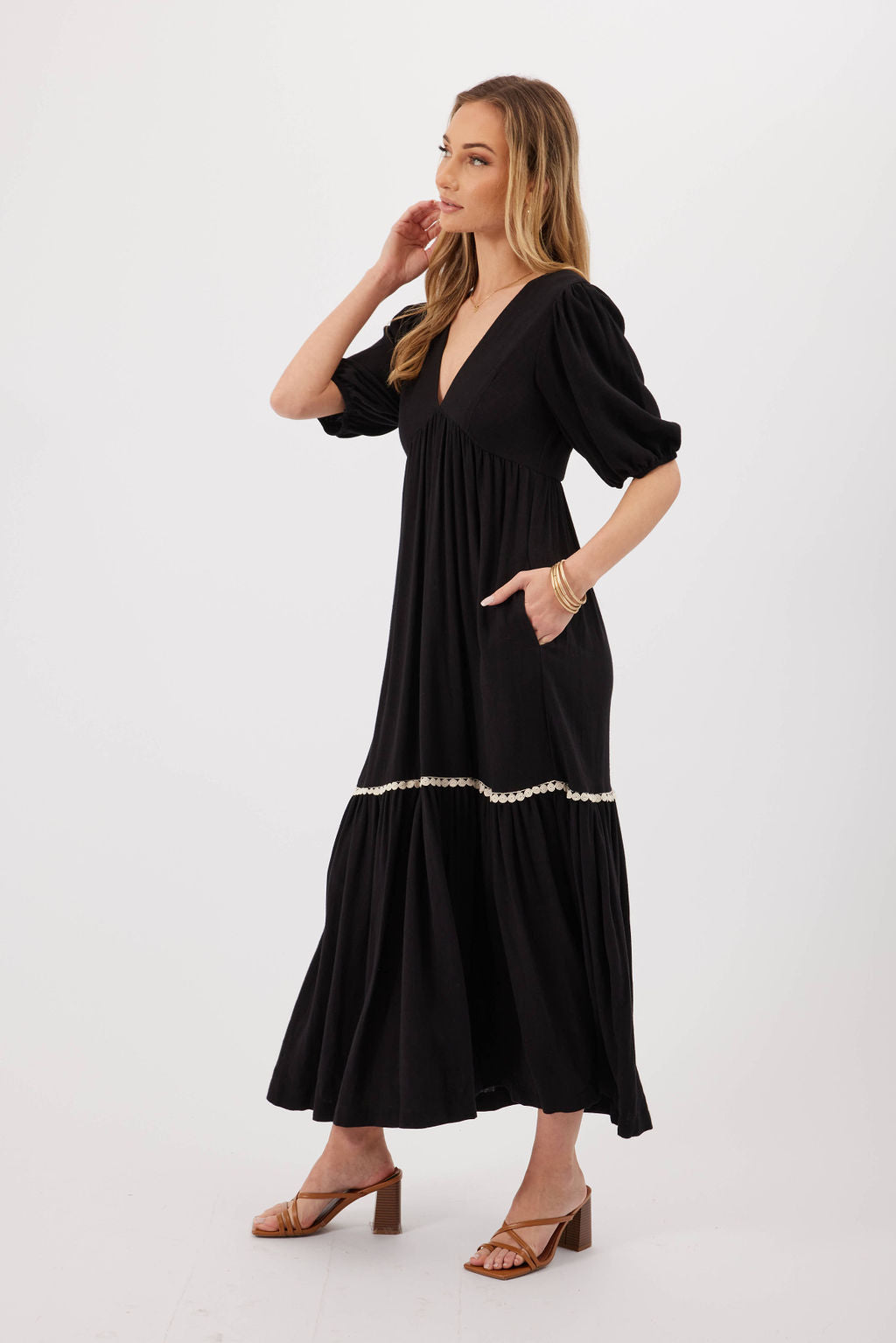 paige midi dress Jade Midi Dress XS / Black